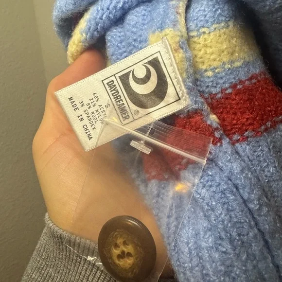 Daydreamer Stripe Boxy Knit in color Airey Blue Stripe NWT - Picture 6 of 6